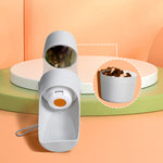 Portable Dog Water Bottle 500ml with Food Storage for Travel