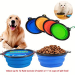 Collapsible Pet Travel Bowl for Dogs & Cats – Portable TPR Bowl