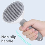 Self-Cleaning Dog & Cat Brush for Loose Hair, Tangles & Dander