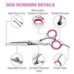 4-Piece Dog Grooming Scissors Set with Round Tips for Safe Trimming