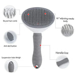 Self-Cleaning Dog & Cat Brush for Loose Hair, Tangles & Dander